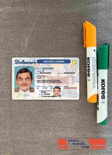 USA Delaware DL photolook FRONT PSD template